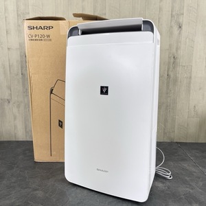 美品 シャープ 除湿機 【中古】動作保証 SHARP CV-P120-W 2023年製 衣類乾燥除湿機 ホワイト系 026017/20347