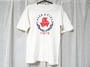 70年代 ビンテージ 国産品 TRACK ＆FIELD TOKYO オールドスクール 陸上 オリンピック 日本代表 Tシャツ レトロ 昭和 当時物