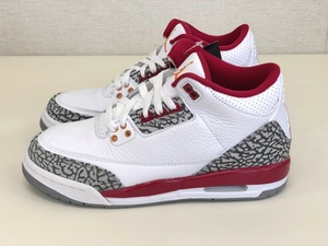 ★新品未使用★送料無料■NIKE/ナイキ■Air Jordan 3 エアジョーダン3 GS カーディナルレッド 25.0cm★埼玉発送★ゆ