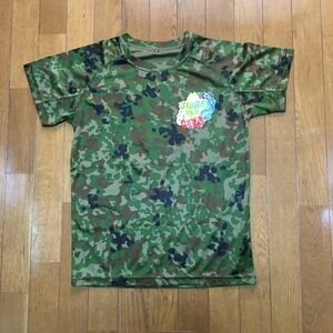 Y2818 陸上自衛隊 Tシャツ迷彩柄 女性用Sサイズ