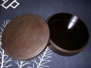 輪島塗　木製　梨地　茶器入れ　古い茶びつ　煎茶道具