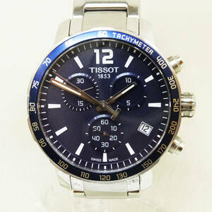 USED★稼働品【TISSOT】ティソ T095417A メンズ 腕時計 デイト クオーツ クロノグラフ ブランド時計★