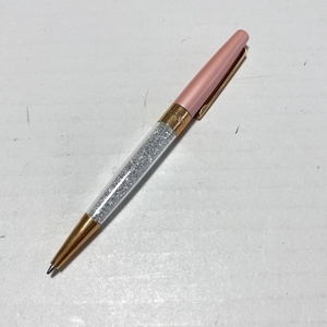 スワロフスキー SWAROVSKI ボールペン - 金属素材×スワロフスキークリスタル ライトピンク×ゴールド×クリア インクあり(黒) ペン