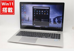 中古 フルHD タッチ 15.6型 HP EliteBook 850 G5 Windows11 八世代 i7-8650U 32GB NVMe 512GB-SSD Radeon RX 540 カメラ LTE 無線 管:1132m