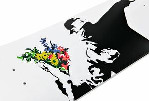 Sync.× BRANDALISM SKATEBOARD DECK FLOWER BOMBER スケートボードデッキ バンクシー