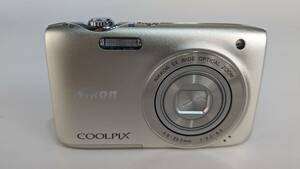 1円～　Nikon ニコン　COOLPIX クールピクス　S3100 シルバー　現状品