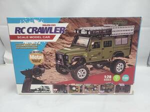 新品未開封 1/28 SG 2801 4WD RC Land Rover Defender 110 LED オフロードラジコンカー ランドローバー メタルボディ 緑