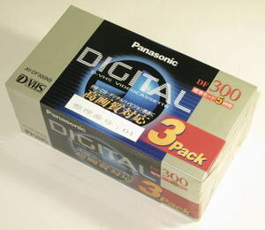 パナソニック　Panasonic　　AY-DF300N3　　D-VHSテープ　　1梱包3本入り　　日本製　　　未使用　　　001