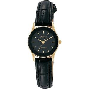 シチズン ファルコン 腕時計 日本製ムーブメント 革ベルト ブラック/ブラック レディース 婦人 QA37-102/8665/送料無料メール便