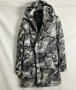 1PIU1UGUALE3 NEXT WRAP HOODED WHITE CAMO ナイロンラップフードコート　定価143,000円