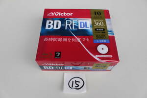 ⑮ Victor（ビクター）録画用BD-RE VBE260NP10J1 [10枚 /50GB /インクジェットプリンター対応] 未使用 パッケージ痛み 動作未確認品