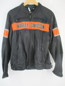 1円★美品 HARLEY-DAVIDSON ハーレーダビットソン トレントンメッシュ ライディングジャケット ライダース バイクウェア Mサイズ 中古服