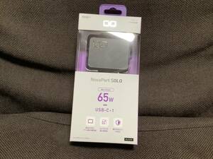 新品 未使用 CIO NovaPort SOLO 65W GaN充電器 ACアダプター コンセント 小型 USB type-c PD対応 QC3.0