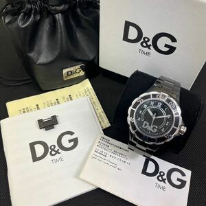 D&G DOLCE&GABBANA ドルチェ&ガッパーナ クォーツ 箱付き 腕時計 時計 不動品 240123 ◎インボイス対応可◎