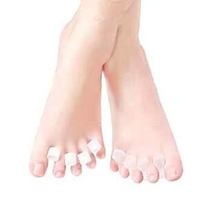 足指を広げる 足指サポーター 足指開き 足指パッド シリコン素材 水洗い可能 着脱やすい 柔らかい(クリア