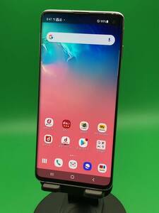 ★やや美品 Galaxy S10 128GB SIMロック解除済み 最大容量良好 格安SIM可 docomo 〇 SC-03L ホワイト 中古 BCO1208 A-7