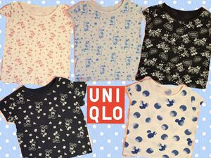 ユニクロベビー UNIQLOBABY ディズニーTシャツ ミッキー ミニー柄 80サイズ 半袖シャツ子供服まとめ売り 保育園お着替え