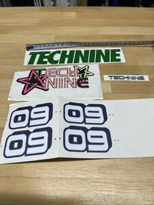 technine 抜き文字　4点セット　即決送料込み　テックナイン