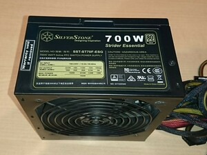 SilverStone 700W ATX電源 SST-ST70F-ESG 80PLUS-GOLD 動作確認品 (O32718)