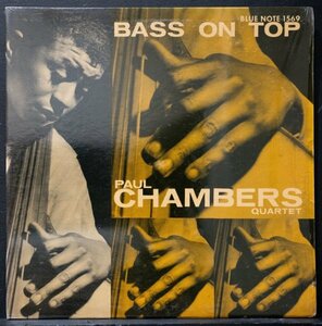 【米RVG刻印】PAUL CHAMBERS 美品 MONO盤 BASS ON TOP ポールチェンバース BLUE NOTE 名盤 シュリンク付きKENNY BURRELL