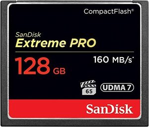 SanDisk Extreme PRO コンパクトフラッシュ 128GB 160MB/s 1067倍速 SDCFXPS-
