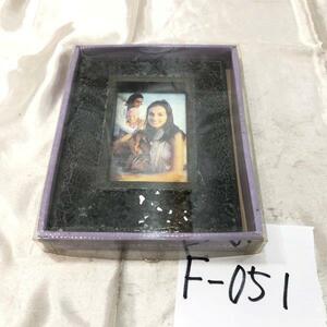 Opulence Photo Frame Mirrored Crackled Glass Effect フォトフレーム 10.2x15.3 cm F-051