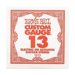 アーニーボール ERNIE BALL 1013 PLAIN STEEL ギター用バラ弦×6本セット