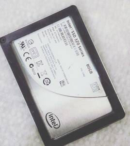 【中古パーツ】2.5 SATA SSD 80GB 1台 正常 INTEL SSDSA2CW080G3 ■SSD2023