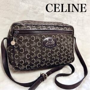 希少 オールドセリーヌ カメラバッグ ショルダーバッグ マカダム トリオンフ CELINE