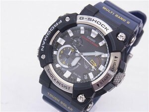 ◎ G-SHOCK ◎　カシオ　GWF-A1000-1A2JF　フロッグマン　タフソーラー　Bluetooth　モバイルリンク　アナログ　デイト　ネイビー　◎美品