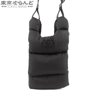 101722292 モンクレール MONCLER レジェール トート スモール 5L00012 M2170 ブラック ナイロン キャンバス レザー ショルダーバッグ