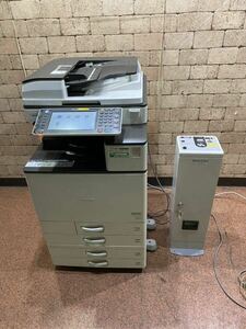 引取り可 リコー RICOH MP C3003 SP 複合機 コピー機 コピーサービス用自動課金装置 RICOH COINLUCK AD type501 管財品 通電確認済み