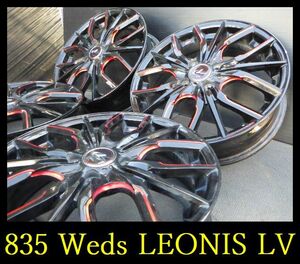 【835】T111006▲Weds LEONIS LV ▲16x5.0J 4穴 PCD100 +45 4本 コンパクトカーや軽自動車など