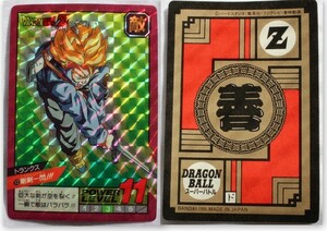 136/★中古★BANDAI1991★ドラゴンボールカードダス　スーパーバトル★1枚★　No.12　トランクス　剛剣一閃