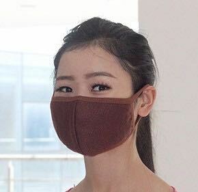 マスク　10点セット　茶色　新品　女性サイズ　活性炭入りマスク