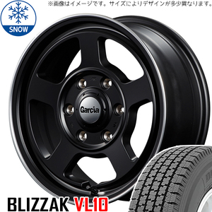 新品 ハイゼット エブリィ BS VL10 145R12 6PR 12インチ ガルシア シカゴ5 4.0J +43 4/100 スタッドレス タイヤ ホイール セット 4本