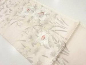 ys6799555; 草花模様刺繍袋帯（材料）【アンティーク】【着】