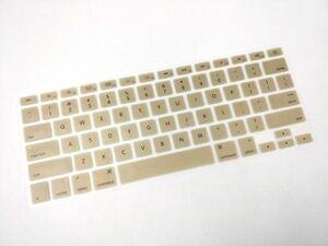 Macbook Air 13インチ用 USキーボード防塵カバー US配列 A1466/1369 ゴールド