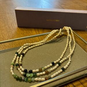 美品 正規品 TASAKI タサキ ネックレス 3連 本真珠 箱あり パールネックレス 