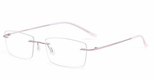 送料無料　超軽量 メガネフレーム　フチなし ツーポイント　眼鏡　レンズ交換可能　チタン　男女兼用　 sc0190