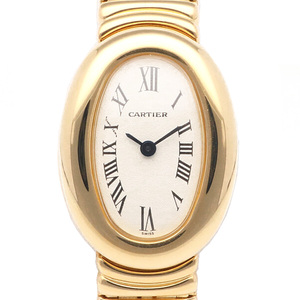 カルティエ ミニベニュワール 腕時計 時計 18金 K18イエローゴールド 1960/W15109D8 クオーツ レディース 1年保証 CARTIER 中古