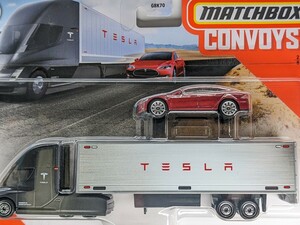 US版 マッチボックス コンボイ テスラ トレーラー ＆モデルS MATCHBOX Convoys TESLA GBK70 日本未入荷