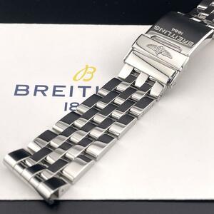 c333“極美品“【ブライトリング】375A 22mm BREITLING クロノマット44 ステンレス パイロットベルト 鏡面 ポリッシュ【定価 203,500円】