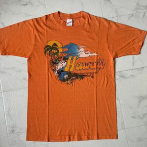USA製 sunstrokes ヴィンテージハワイHAWAIIプリントTシャツMADE IN USA アメリカ製