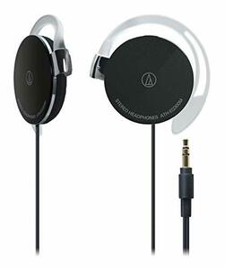 audio-technica イヤフィットヘッドホン 耳掛け ブラック ATH-EQ300M BK(中古品)