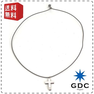 GDC ジーディーシー クロスウッドネックレス 小 ホワイト 十字架 ペンダント アクセサリー メンズ レディース 送料無料