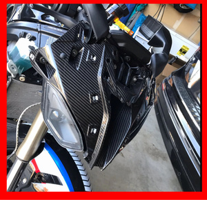 bmw S1000RR 2019-2022 M1000RR エアダクトフード カバー フェアリングキット オートバイ アクセサリー カーボン繊維 ヘッド 鼻用 ノーズ