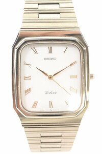 SEIKO セイコー Dolce ドルチェ 7741-5130 クォーツ メンズ 腕時計 ゴールドカラー 4988-N