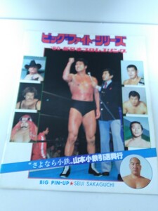 中古 パンフレット 新日本プロレス 80ビッグファイトシリーズ 山本小鉄引退興行猪木 藤波 坂口ハンセン アイアン・シーク ベビーフェイス