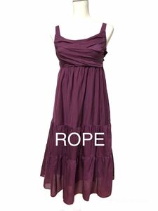 ROPE ロペ　ワインレッド　ドレス　キャミ　ワンピース　サイズ9